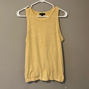 J Crew tie back tank top medium yellow